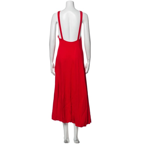 3.1 Phillip Lim Scoop Neck, Backless Red Dress - Picture 3 of 3